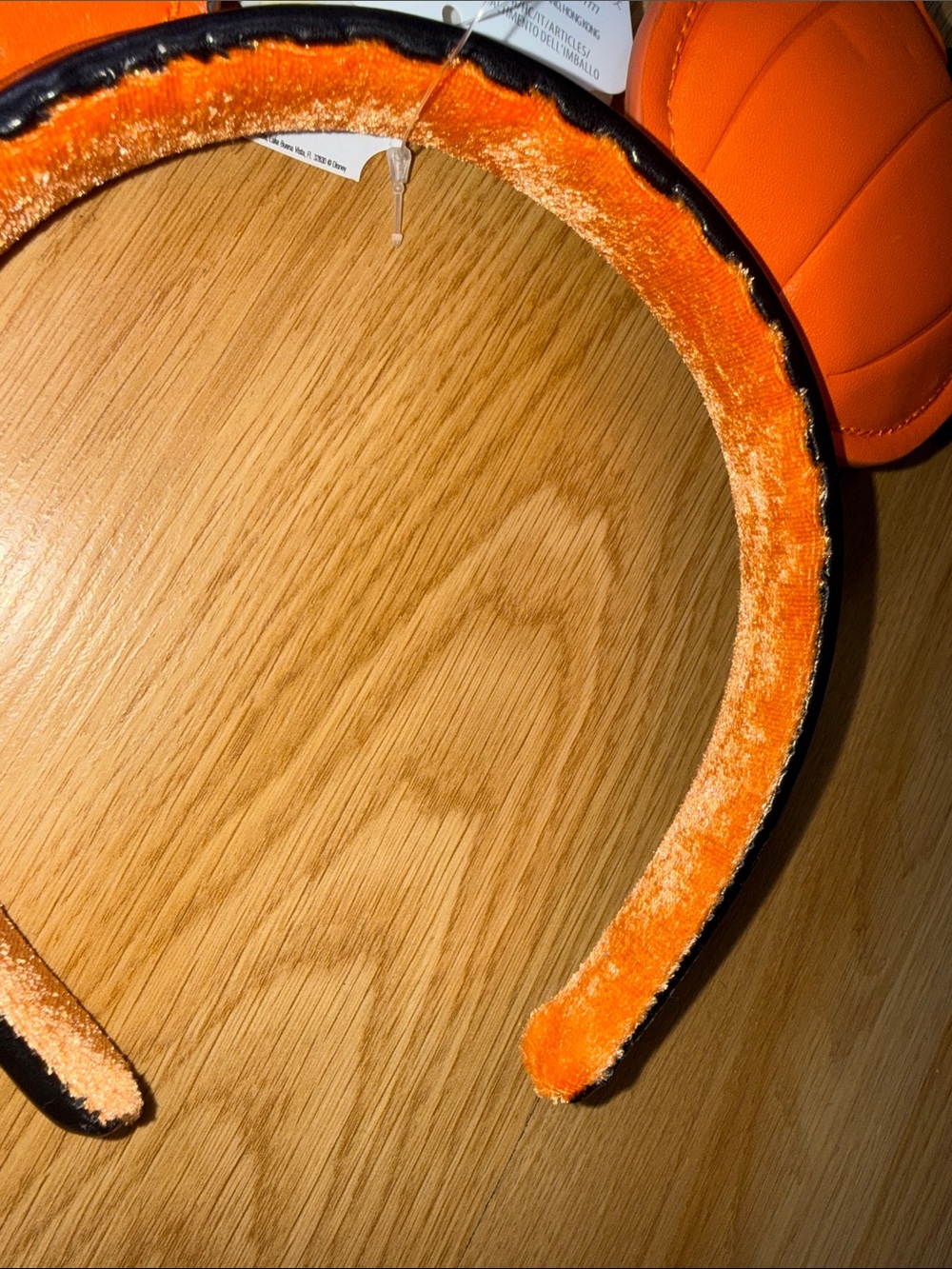 NWT Disneyland Parks Orange Pumpkin Mickey Ears Headband Halloween Jack Lantern - Picture 5 of 5
